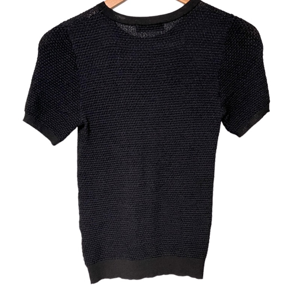 NWOT Zara navy blue knit top. - Picture 2 of 4
